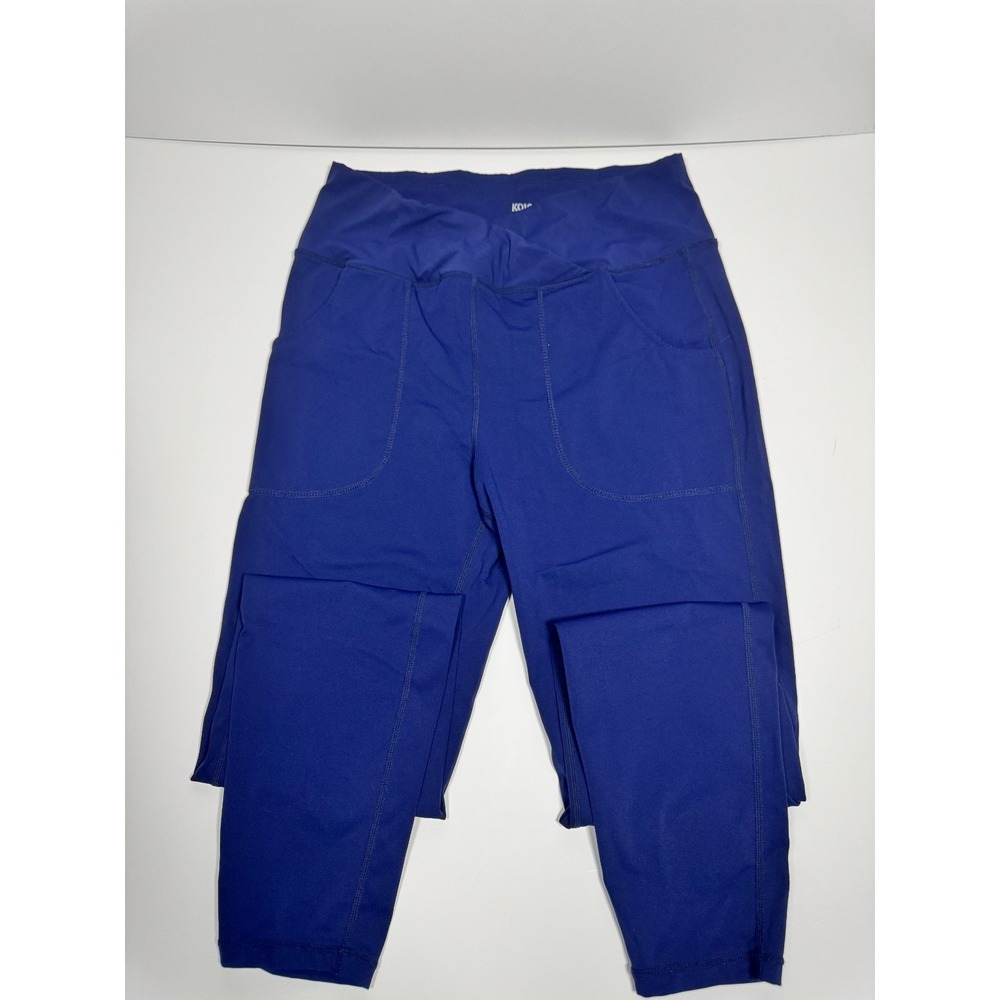 Kojooin Leggings Womens Large Royal Blue Nylon Athleisure Gym Training Yoga‎